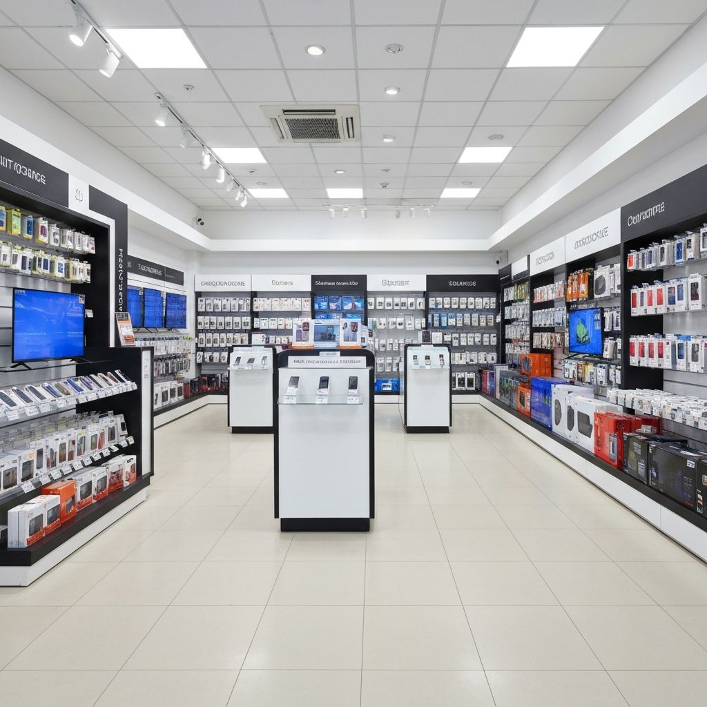 BYN Electronics Shop Interior
